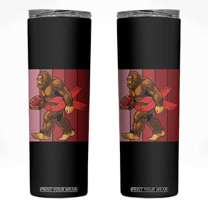 Funny Bigfoot Football HIV Awareness Skinny Tumbler Red Ribbon Retro Vintage Style Gift TS12 Black Print Your Wear