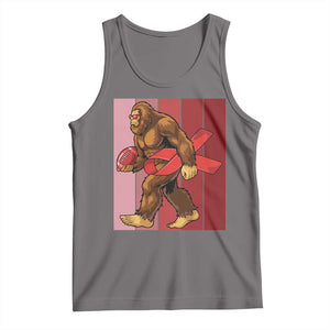 Funny Bigfoot Football HIV Awareness Tank Top Red Ribbon Retro Vintage Style Gift TS12 Deep Heather Print Your Wear