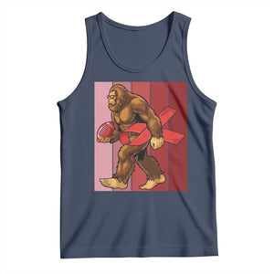 Funny Bigfoot Football HIV Awareness Tank Top Red Ribbon Retro Vintage Style Gift TS12 Navy Print Your Wear