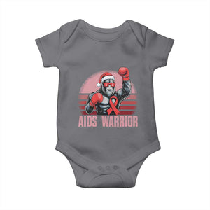 Christmas Santa Bigfoot HIV Awareness Baby Onesie Retro Vintage Style Gift TS12 Charcoal Print Your Wear