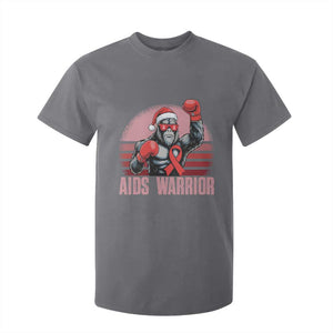 Christmas Santa Bigfoot HIV Awareness T Shirt For Kid Retro Vintage Style Gift TS12 Charcoal Print Your Wear