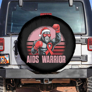 Christmas Santa Bigfoot HIV Awareness Spare Tire Cover Retro Vintage Style Gift TS12 No hole Black Print Your Wear