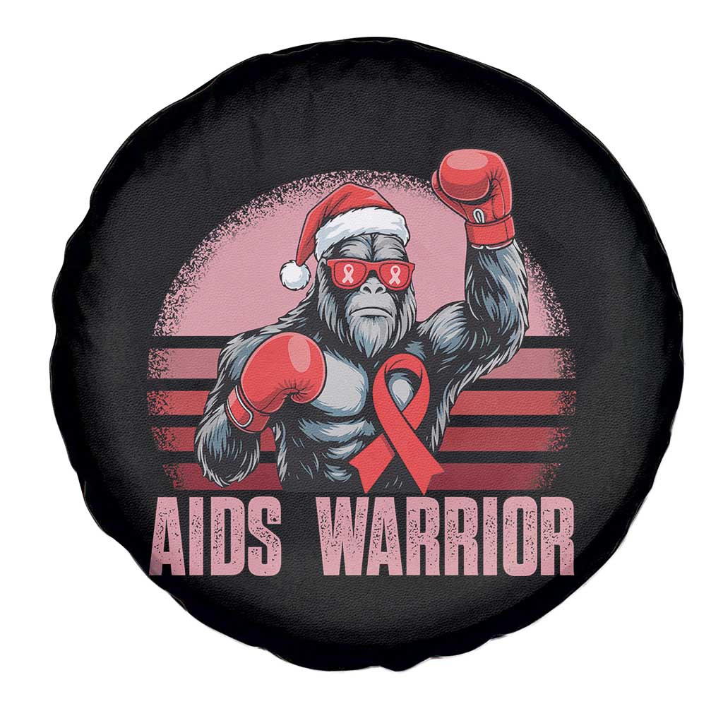 Christmas Santa Bigfoot HIV Awareness Spare Tire Cover Retro Vintage Style Gift TS12 Print Your Wear