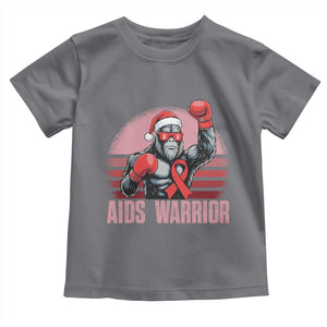 Christmas Santa Bigfoot HIV Awareness Toddler T Shirt Retro Vintage Style Gift TS12 Charcoal Print Your Wear