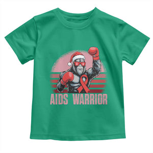Christmas Santa Bigfoot HIV Awareness Toddler T Shirt Retro Vintage Style Gift TS12 Irish Green Print Your Wear