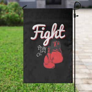 Fight Pray For A Cure Garden Flag Red Ribbon HIV Awareness Boxing Gift TS12 Print Your Wear