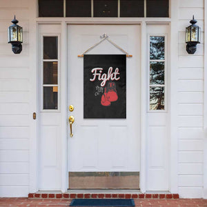 Fight Pray For A Cure Garden Flag Red Ribbon HIV Awareness Boxing Gift TS12 Print Your Wear