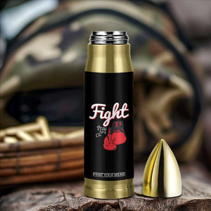 Fight Pray For A Cure Bullet Tumbler Red Ribbon HIV Awareness Boxing Gift TS12 Print Your Wear