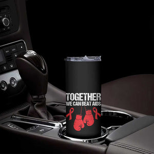 Together We Can Beat AIDS Skinny Tumbler Boxing HIV Awareness Gift TS12 Print Your Wear