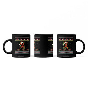Santa Red Ribbon HIV Awareness Coffee Mug Ugly Sweater Christmas Gift TS12 Print Your Wear