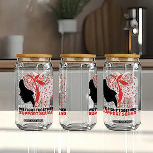 We Fight Together Support Squad Glass Can HIV Awareness Dragonfly Gift TS12 Print Your Wear