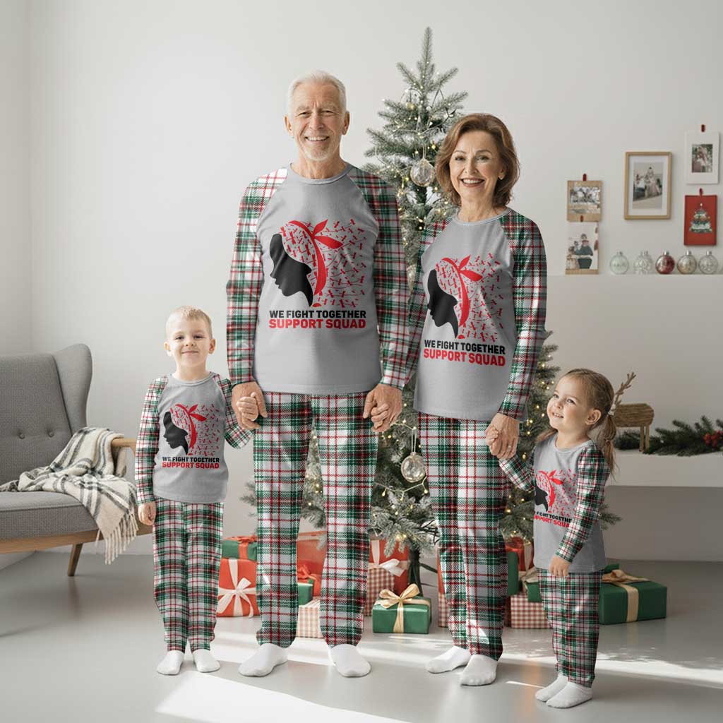We Fight Together Support Squad Plaid Pajama Set HIV Awareness Dragonfly Gift TS12 Christmas Plaid Print Your Wear