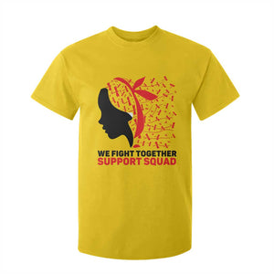 We Fight Together Support Squad T Shirt For Kid HIV Awareness Dragonfly Gift TS12 Daisy Print Your Wear