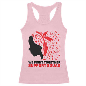 We Fight Together Support Squad Racerback Tank Top HIV Awareness Dragonfly Gift - Print Your Wear