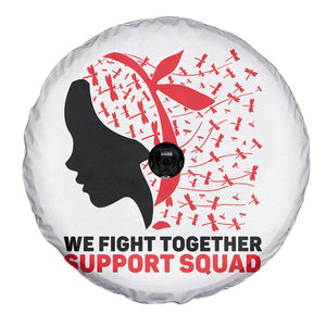 We Fight Together Support Squad Spare Tire Cover HIV Awareness Dragonfly Gift TS12 Print Your Wear