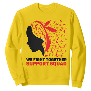 We Fight Together Support Squad Sweatshirt HIV Awareness Dragonfly Gift TS12 Daisy Print Your Wear