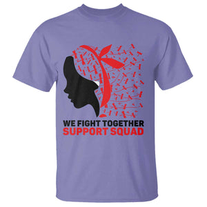 We Fight Together Support Squad T Shirt HIV Awareness Dragonfly Gift TS12 Violet Print Your Wear