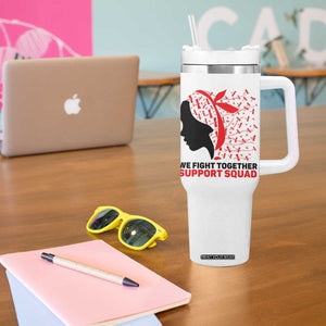 We Fight Together Support Squad Tumbler With Handle HIV Awareness Dragonfly Gift TS12 Print Your Wear