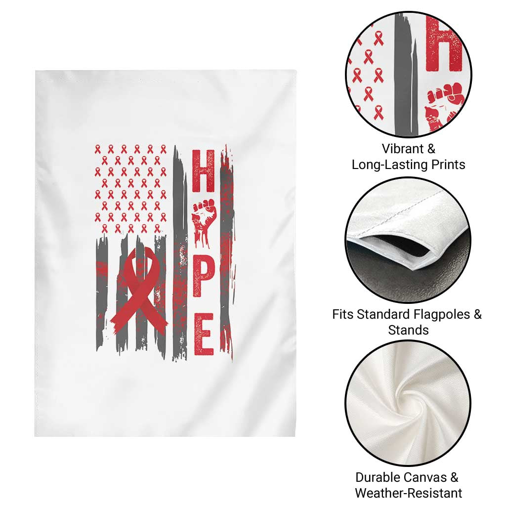 American Flag Hope HIV Awareness Garden Flag World AIDS Day Gift TS12 Print Your Wear