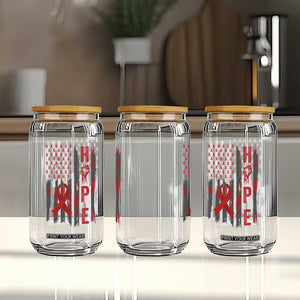 American Flag Hope HIV Awareness Glass Can World AIDS Day Gift TS12 Print Your Wear
