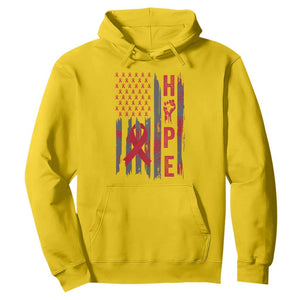 American Flag Hope HIV Awareness Hoodie World AIDS Day Gift TS12 Daisy Print Your Wear