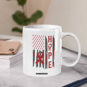 American Flag Hope HIV Awareness Coffee Mug World AIDS Day Gift TS12 Print Your Wear