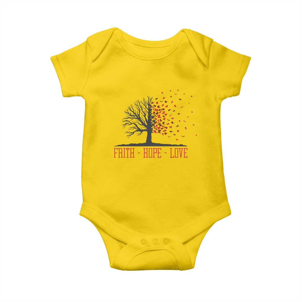 World AIDS Day Awareness Gift Baby Onesie Faith Hope Love TS12 Daisy Print Your Wear