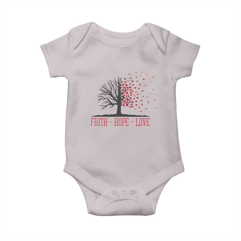 World AIDS Day Awareness Gift Baby Onesie Faith Hope Love TS12 Ice Gray Print Your Wear