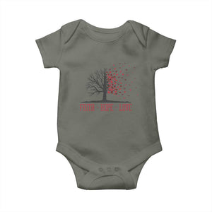 World AIDS Day Awareness Gift Baby Onesie Faith Hope Love TS12 Military Green Print Your Wear