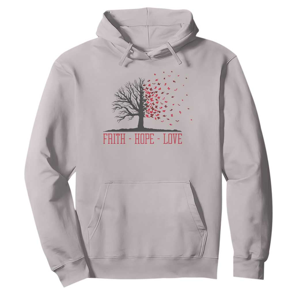 World AIDS Day Awareness Gift Hoodie Faith Hope Love TS12 Ice Gray Print Your Wear
