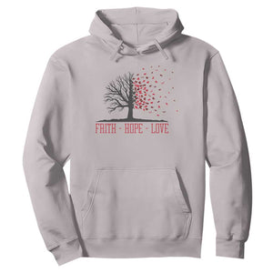 World AIDS Day Awareness Gift Hoodie Faith Hope Love TS12 Ice Gray Print Your Wear
