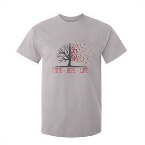 World AIDS Day Awareness Gift T Shirt For Kid Faith Hope Love TS12 Ice Gray Print Your Wear