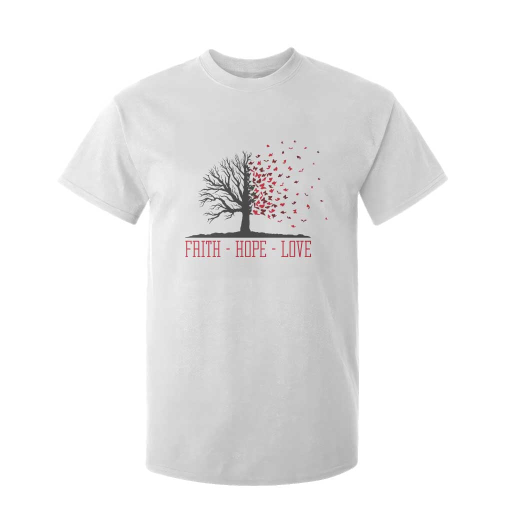 World AIDS Day Awareness Gift T Shirt For Kid Faith Hope Love TS12 White Print Your Wear