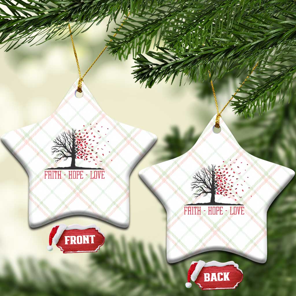 World AIDS Day Awareness Gift Ceramic Ornament Faith Hope Love TS12 Print Your Wear