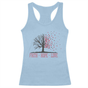 World AIDS Day Awareness Gift Racerback Tank Top Faith Hope Love - Print Your Wear