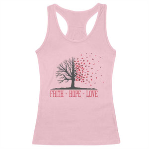 World AIDS Day Awareness Gift Racerback Tank Top Faith Hope Love - Print Your Wear
