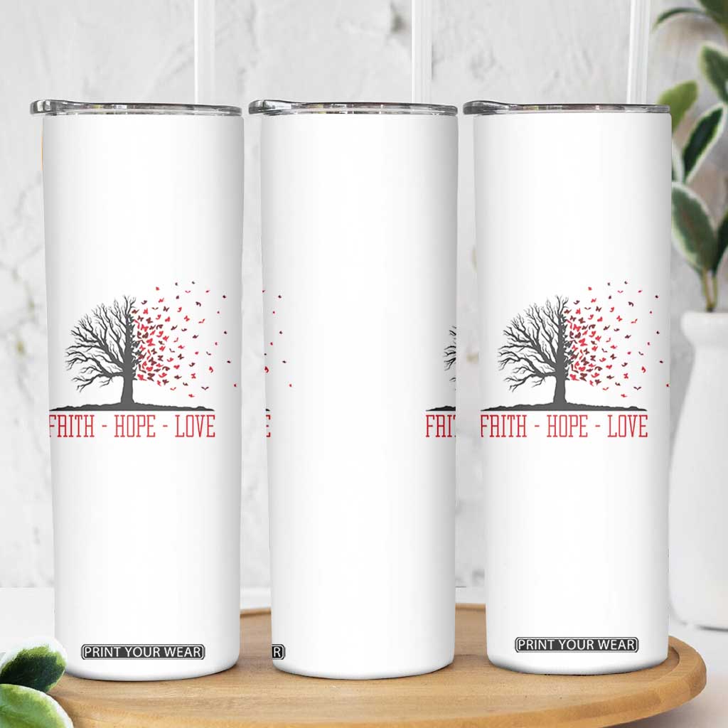 World AIDS Day Awareness Gift Skinny Tumbler Faith Hope Love TS12 Print Your Wear