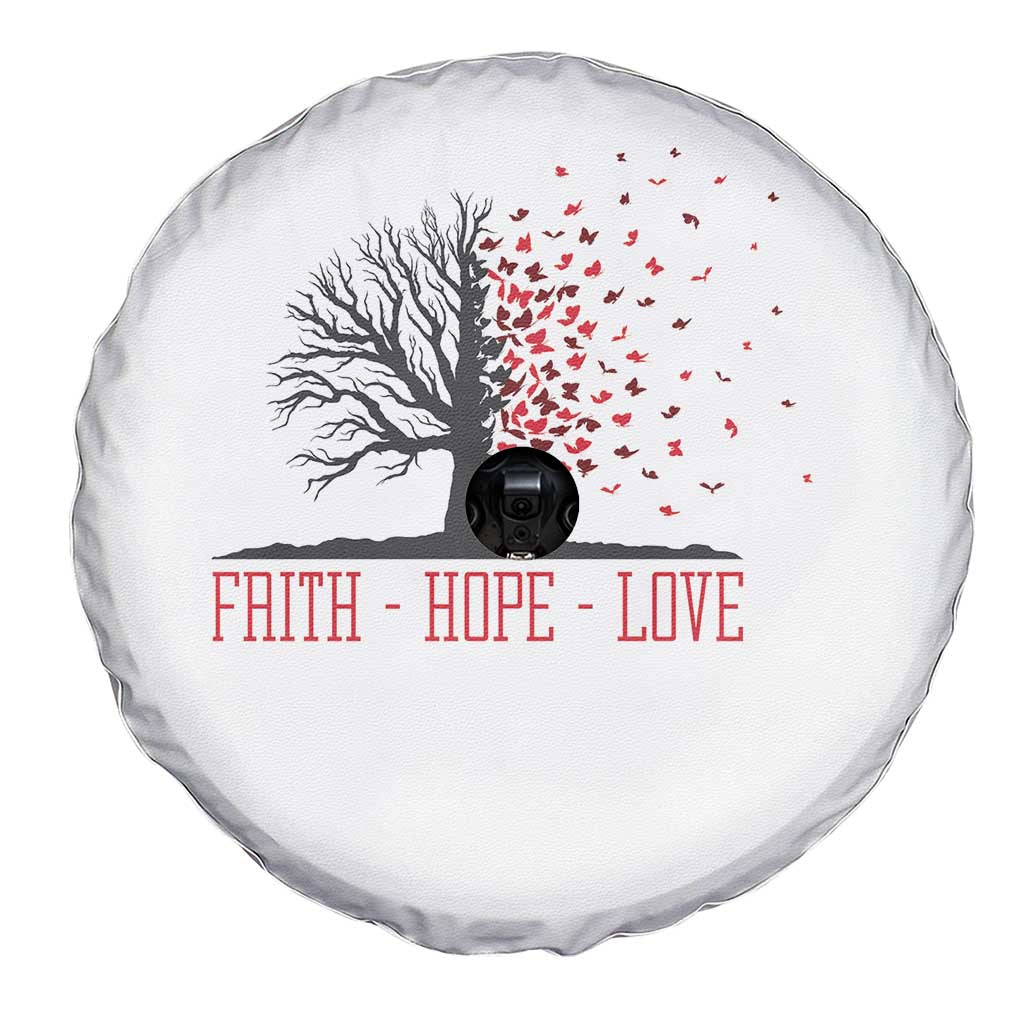World AIDS Day Awareness Gift Spare Tire Cover Faith Hope Love TS12 Print Your Wear
