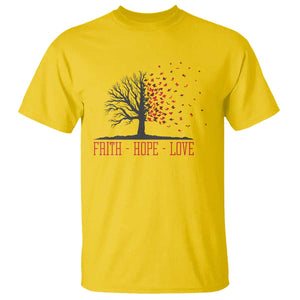 World AIDS Day Awareness Gift T Shirt Faith Hope Love TS12 Daisy Print Your Wear