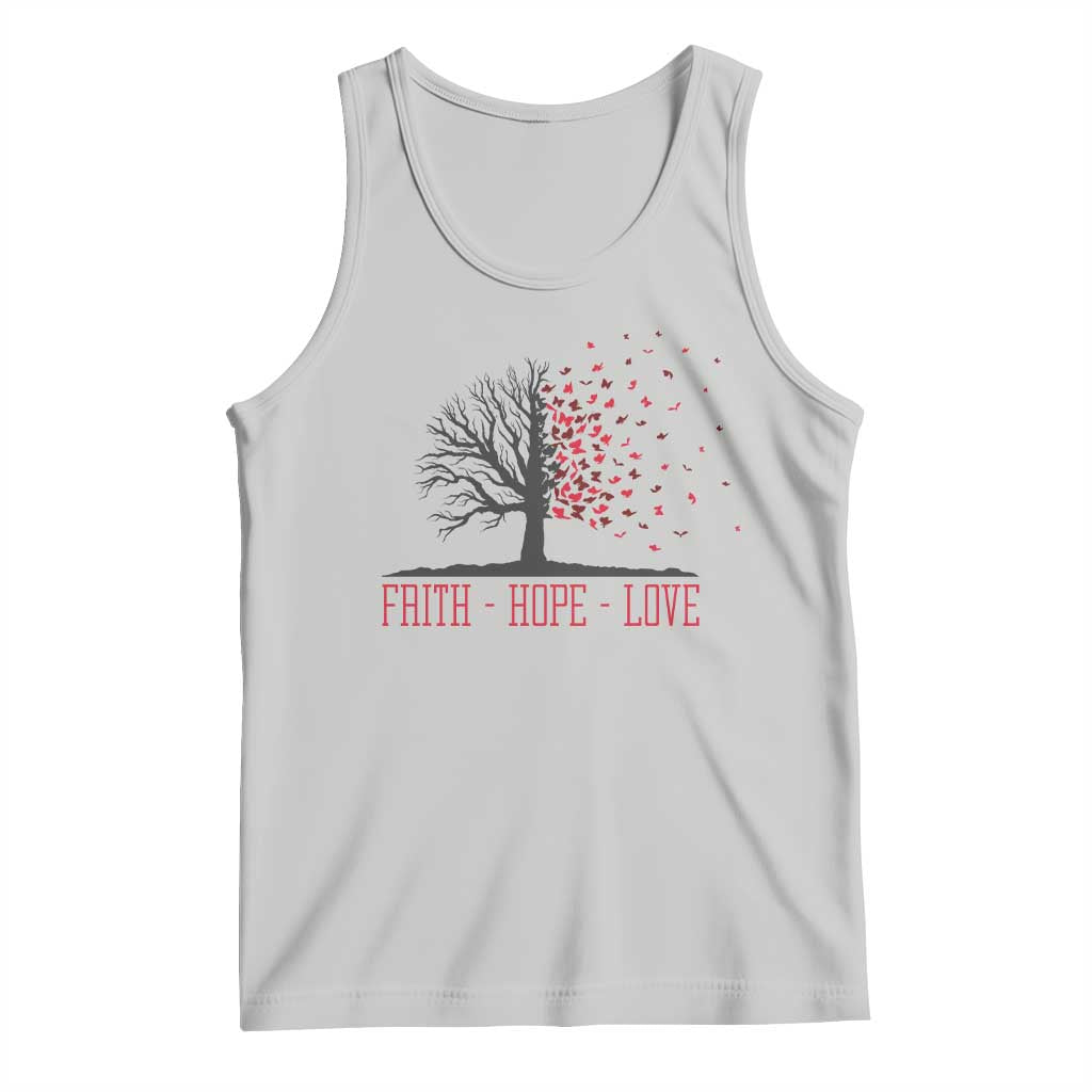 World AIDS Day Awareness Gift Tank Top Faith Hope Love TS12 Ash Print Your Wear