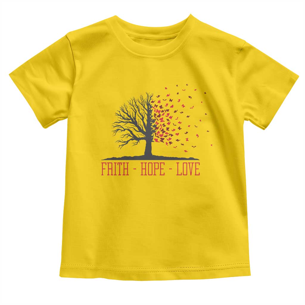 World AIDS Day Awareness Gift Toddler T Shirt Faith Hope Love TS12 Daisy Print Your Wear