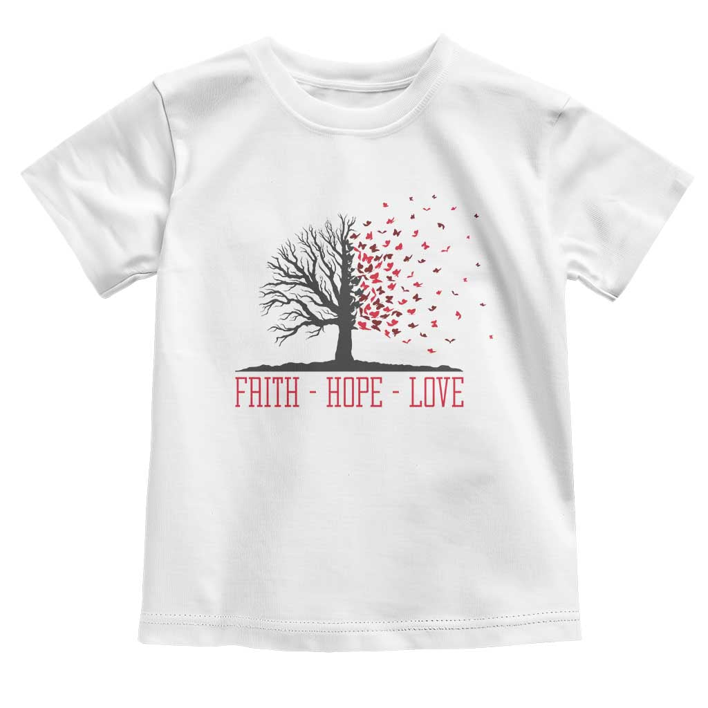 World AIDS Day Awareness Gift Toddler T Shirt Faith Hope Love TS12 White Print Your Wear