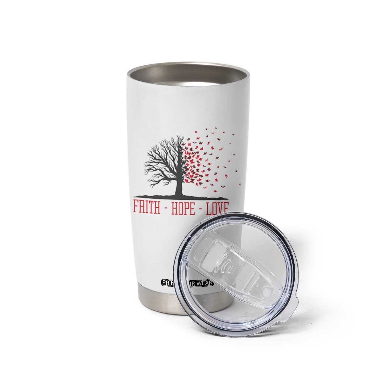 World AIDS Day Awareness Gift Tumbler Cup Faith Hope Love TS12 Print Your Wear