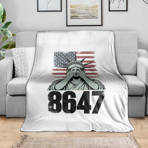 8647 Statue Of Liberty Throw Blanket Political Satire Protest Poster Graphic TS12 Print Your Wear