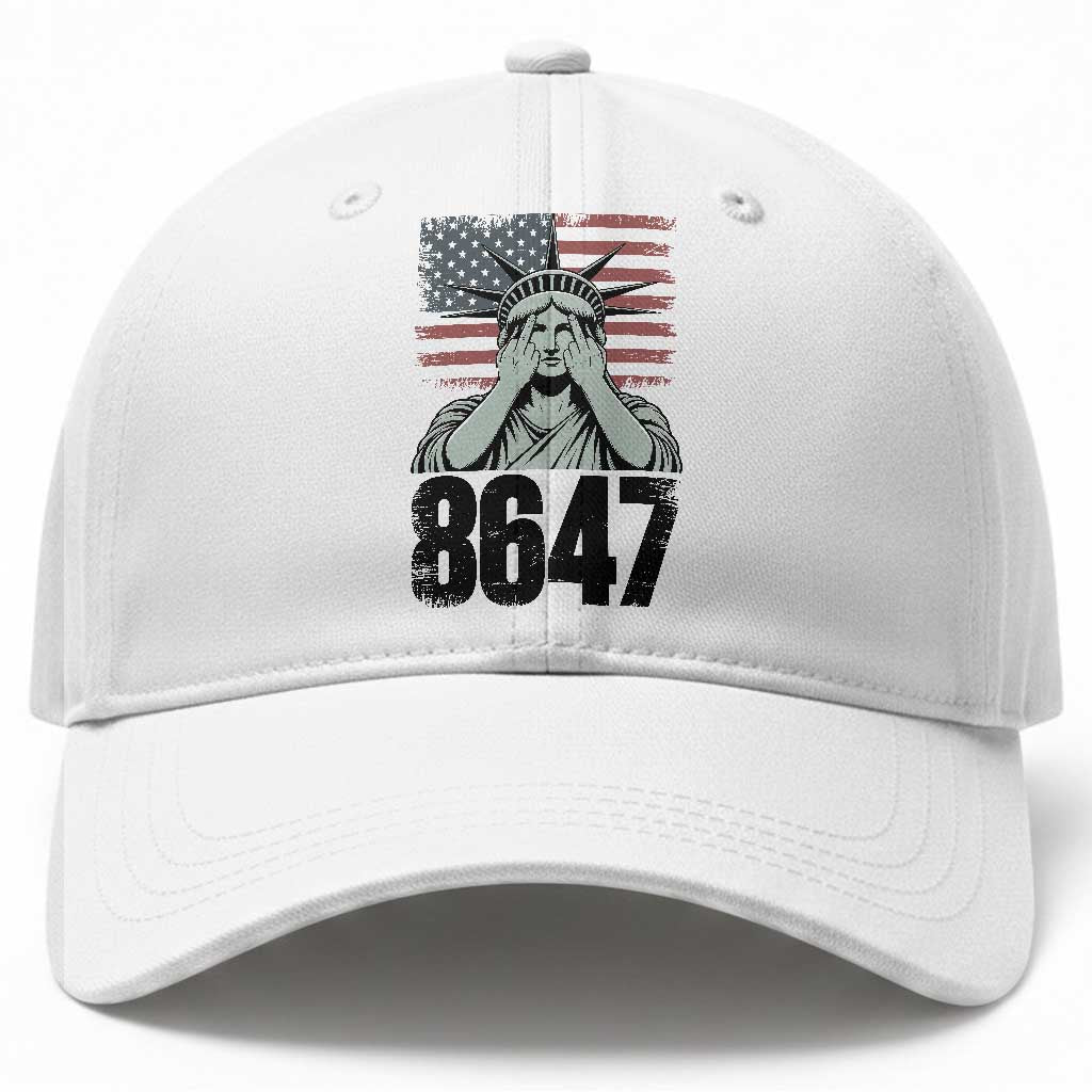 8647 Statue Of Liberty Baseball Cap Political Satire Protest Poster Graphic TS12 Print Your Wear