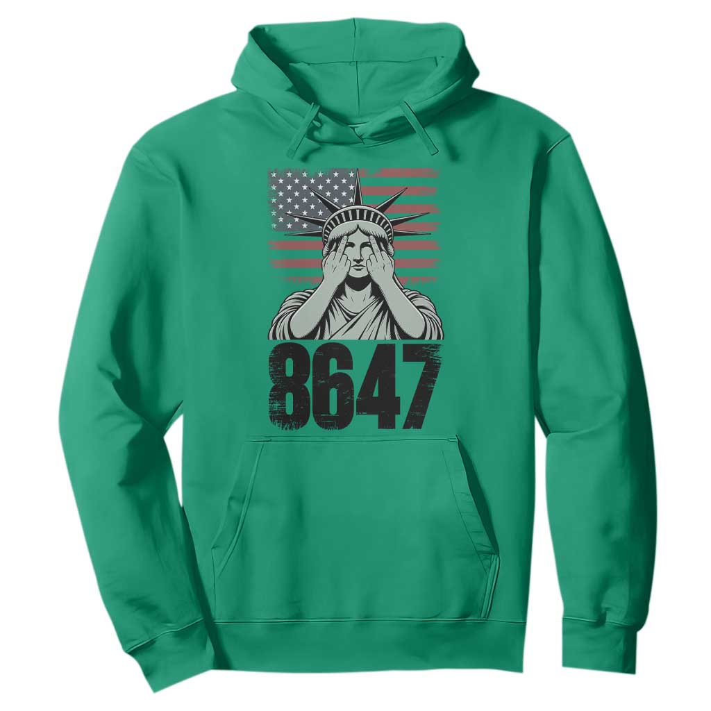 8647 Statue Of Liberty Hoodie Political Satire Protest Poster Graphic TS12 Irish Green Print Your Wear