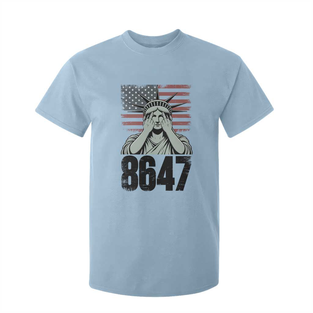 8647 Statue Of Liberty T Shirt For Kid Political Satire Protest Poster Graphic TS12 Light Blue Print Your Wear