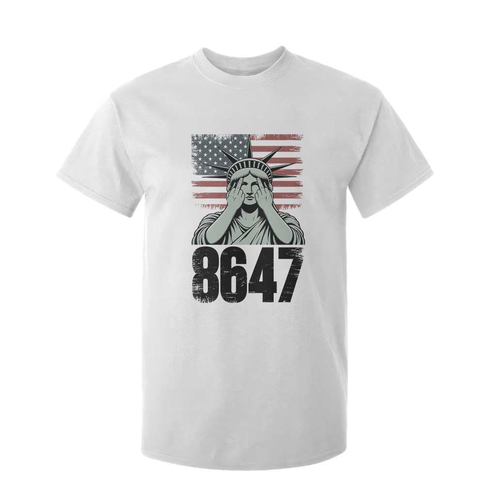 8647 Statue Of Liberty T Shirt For Kid Political Satire Protest Poster Graphic TS12 White Print Your Wear
