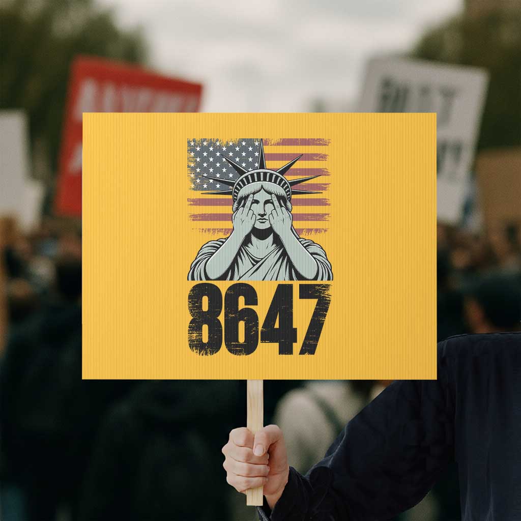 8647 Statue Of Liberty Protest Sign Political Satire Protest Poster Graphic TS12 Horizontal 18