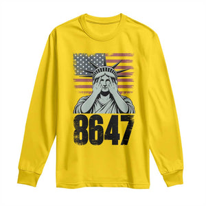 8647 Statue Of Liberty Long Sleeve Shirt Political Satire Protest Poster Graphic TS12 Daisy Print Your Wear